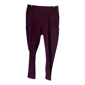 Fabletics Maroon High-Waist Leggings